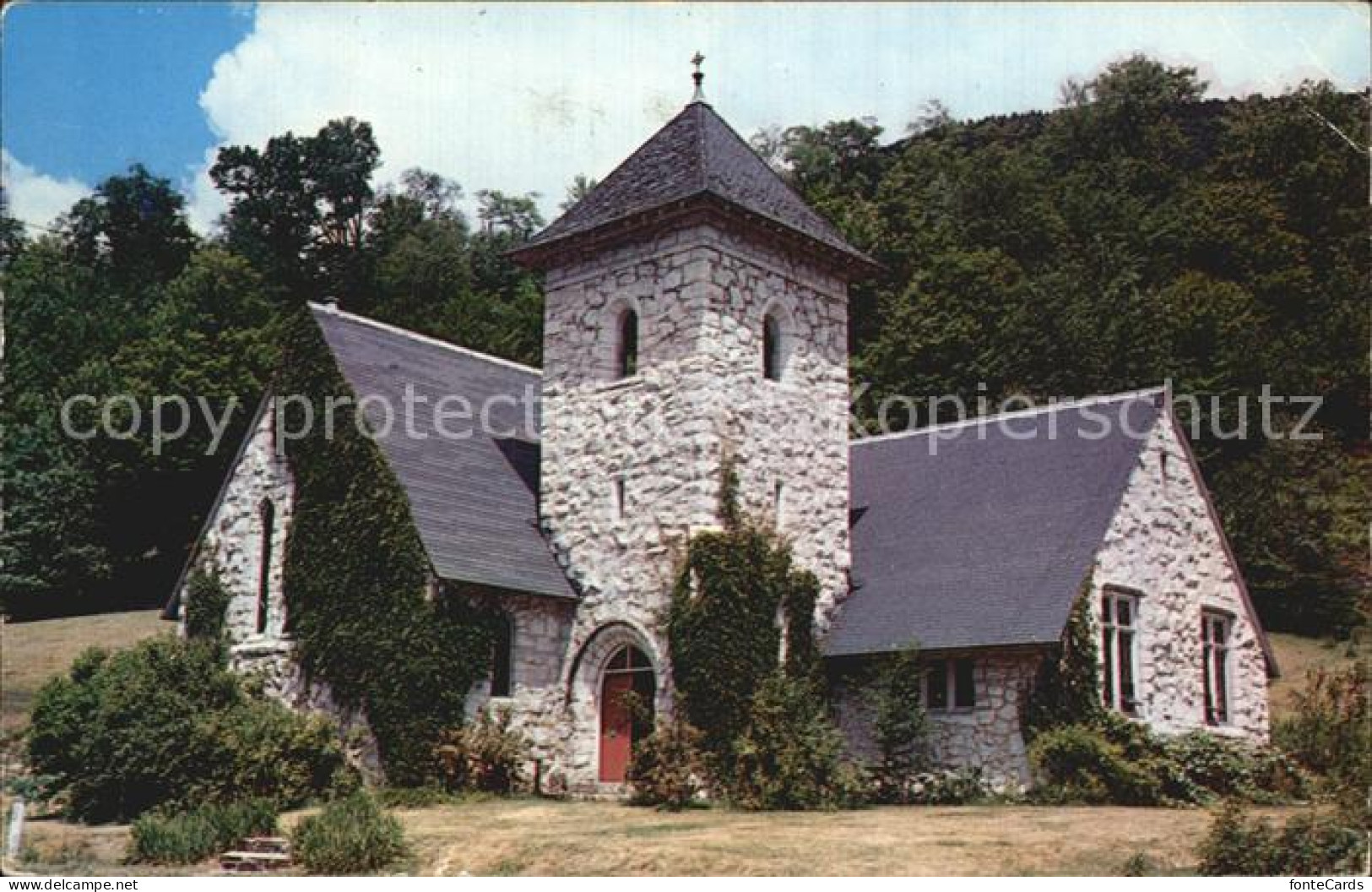 72423734 Vermont_US-State Stone Church Sherburne - Andere & Zonder Classificatie
