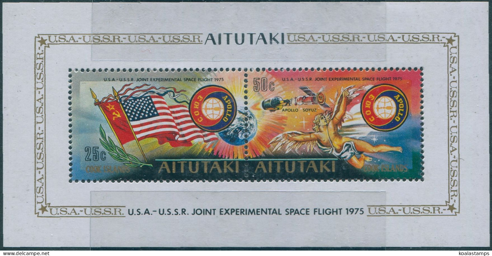 Aitutaki 1975 SG150 Apollo-Soyuz MS MLH - Islas Cook