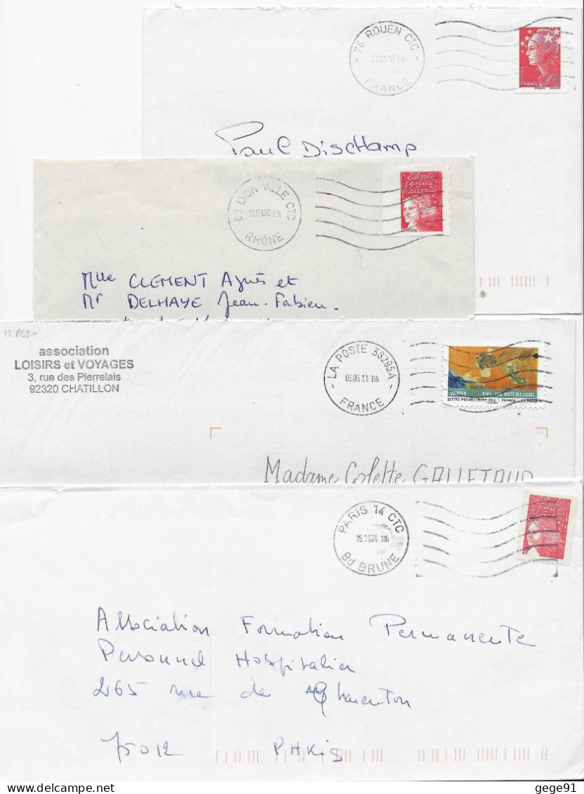 Redresseuse Nec - Lot De 8 Lettres - Mechanical Postmarks (Advertisement)