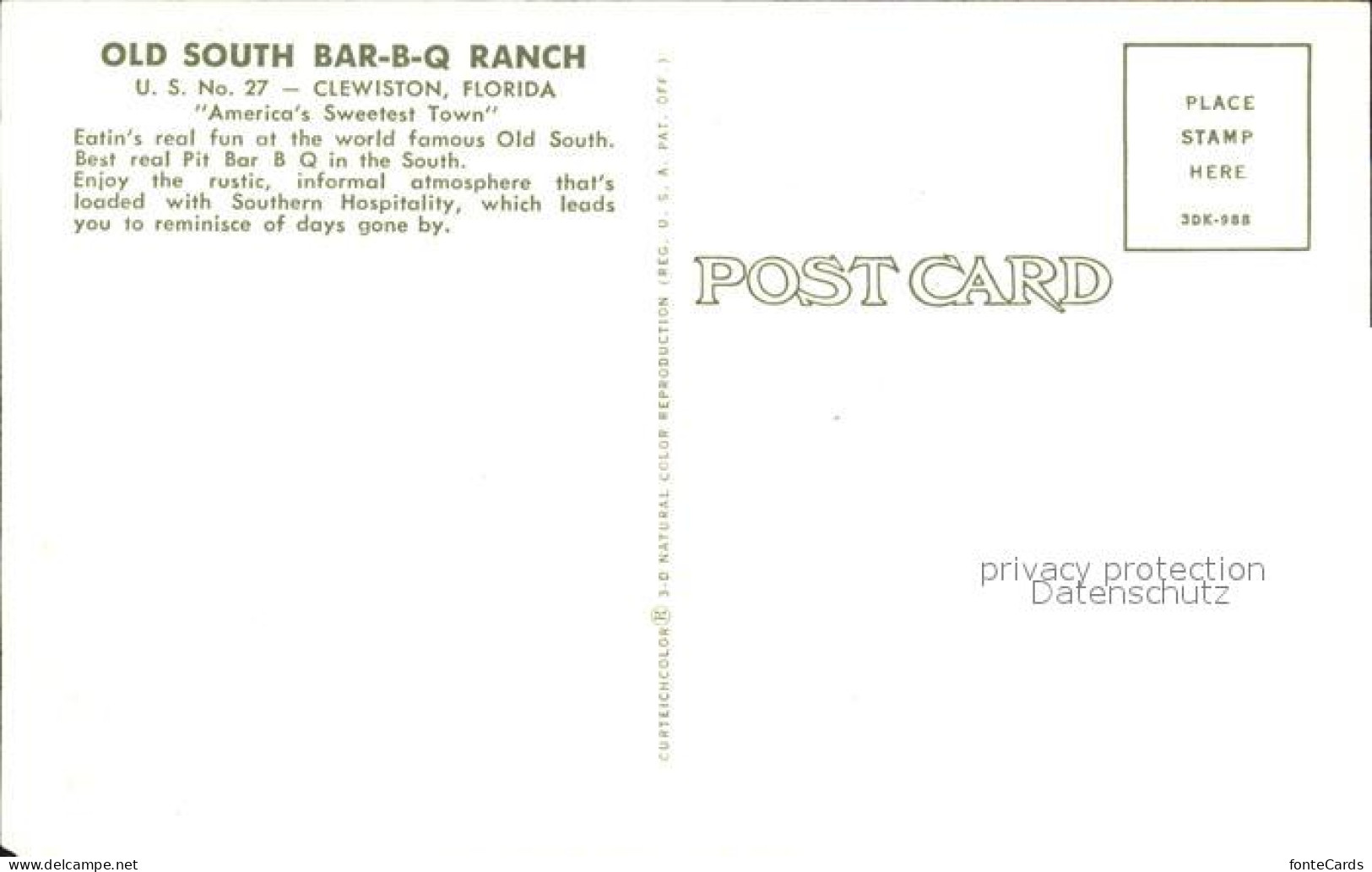 72421715 Clewiston Old South Bar B Q Ranch - Autres & Non Classés