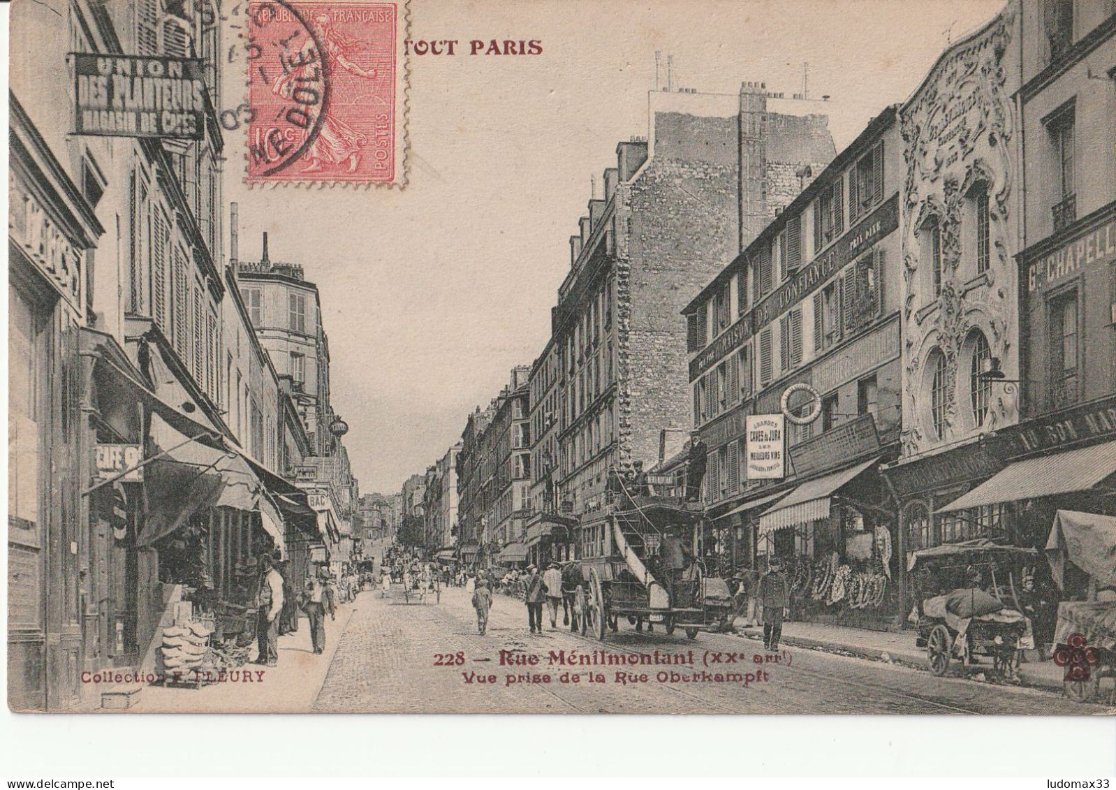 TOUT PARIS - N°228 - Rue Ménilmontant Prise De La Rue Oberkampft( - District 20