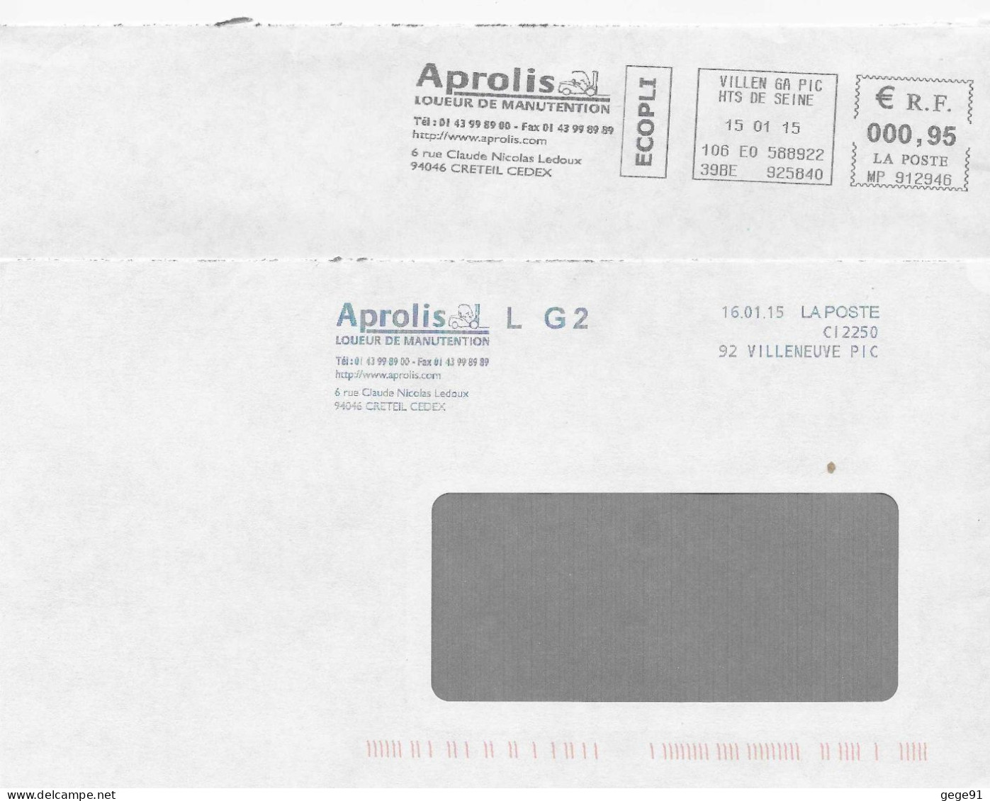 Ema Pitney Bowes MP Et Courrier Industriel - Chariot élévateur _ Enveloppes Entières - EMA ( Maquina De Huellas A Franquear)