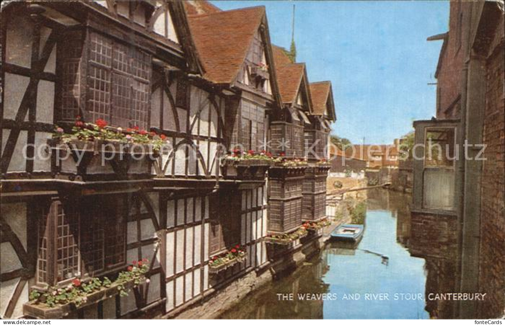 72420219 Canterbury Kent Fachwerk Fluss  - Andere & Zonder Classificatie