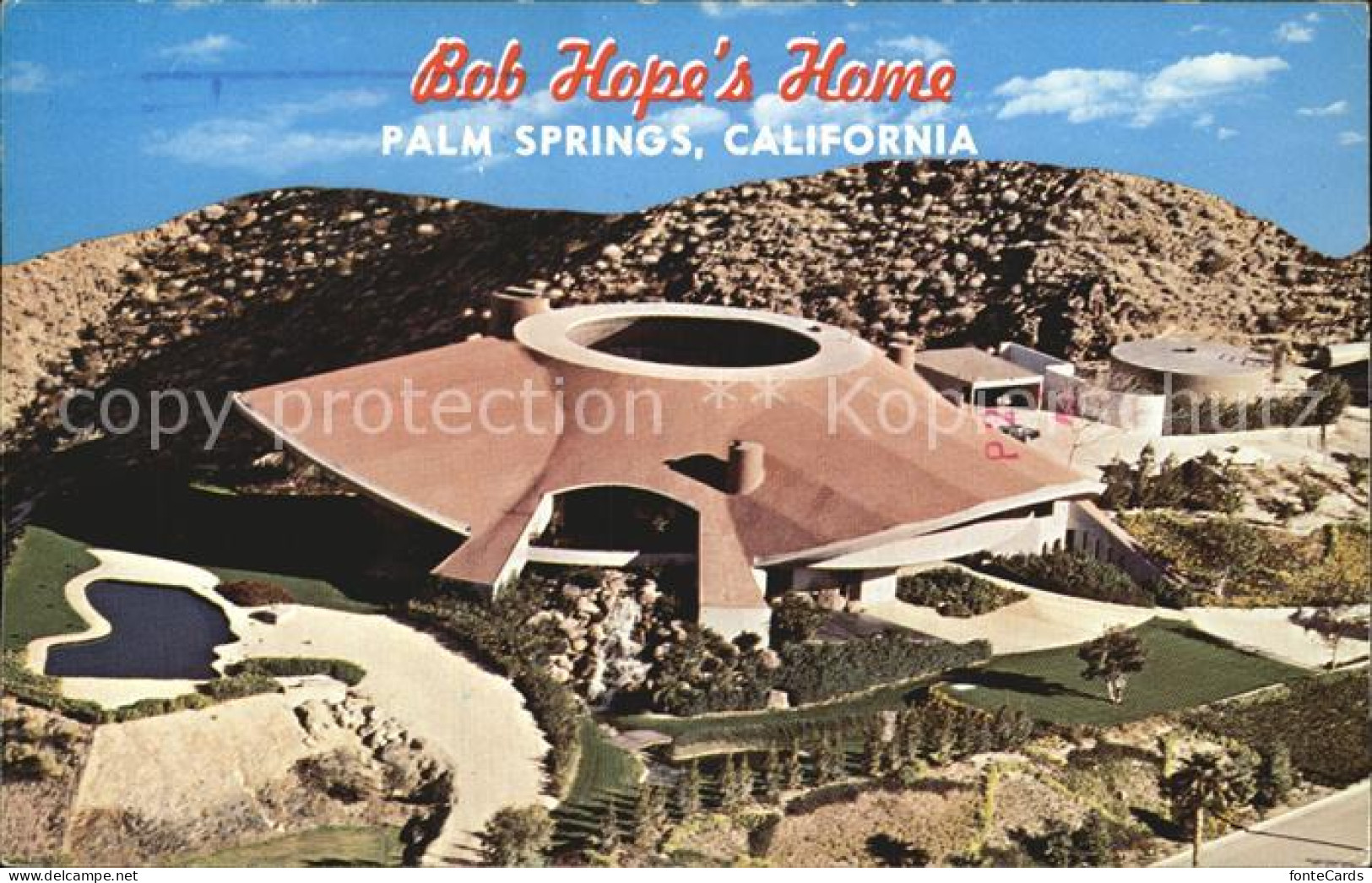 72415863 Palm_Springs Fliegeraufnahme Bob Hopes Home - Altri & Non Classificati