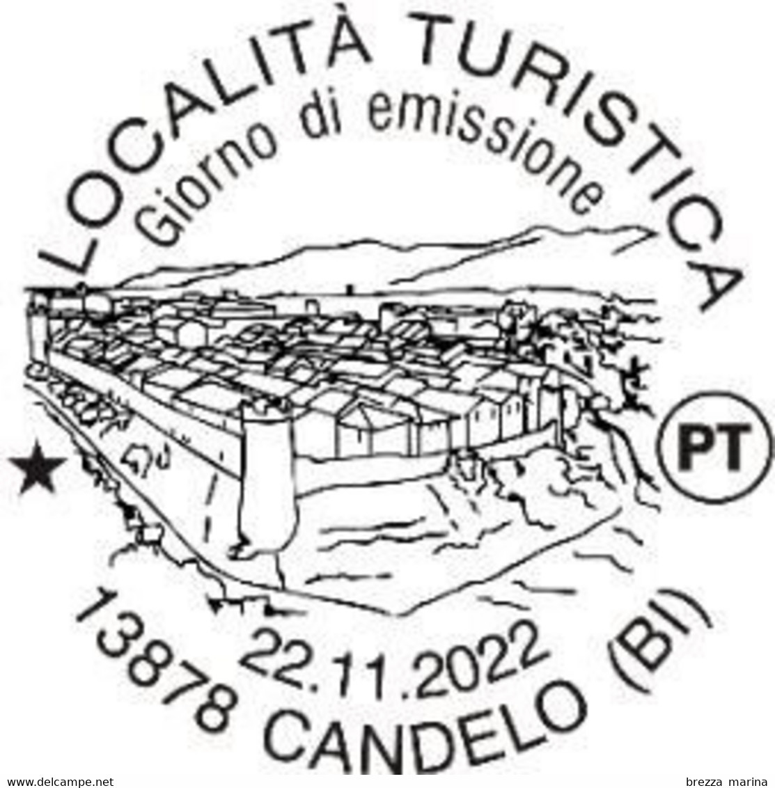 ITALIA - Usato - 2022 - Turismo - Candelo (BI), Piemonte – Ricetto - B - 2021-...: Afgestempeld