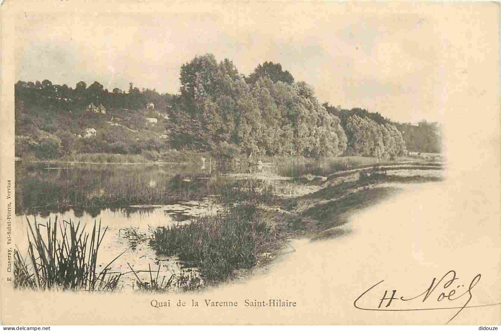 94 - La Varenne - Quai De La Varenne Saint Hilaire - Précurseur - CPA - Oblitération Ronde De 1902 - Voir Scans Recto-Ve - Andere & Zonder Classificatie