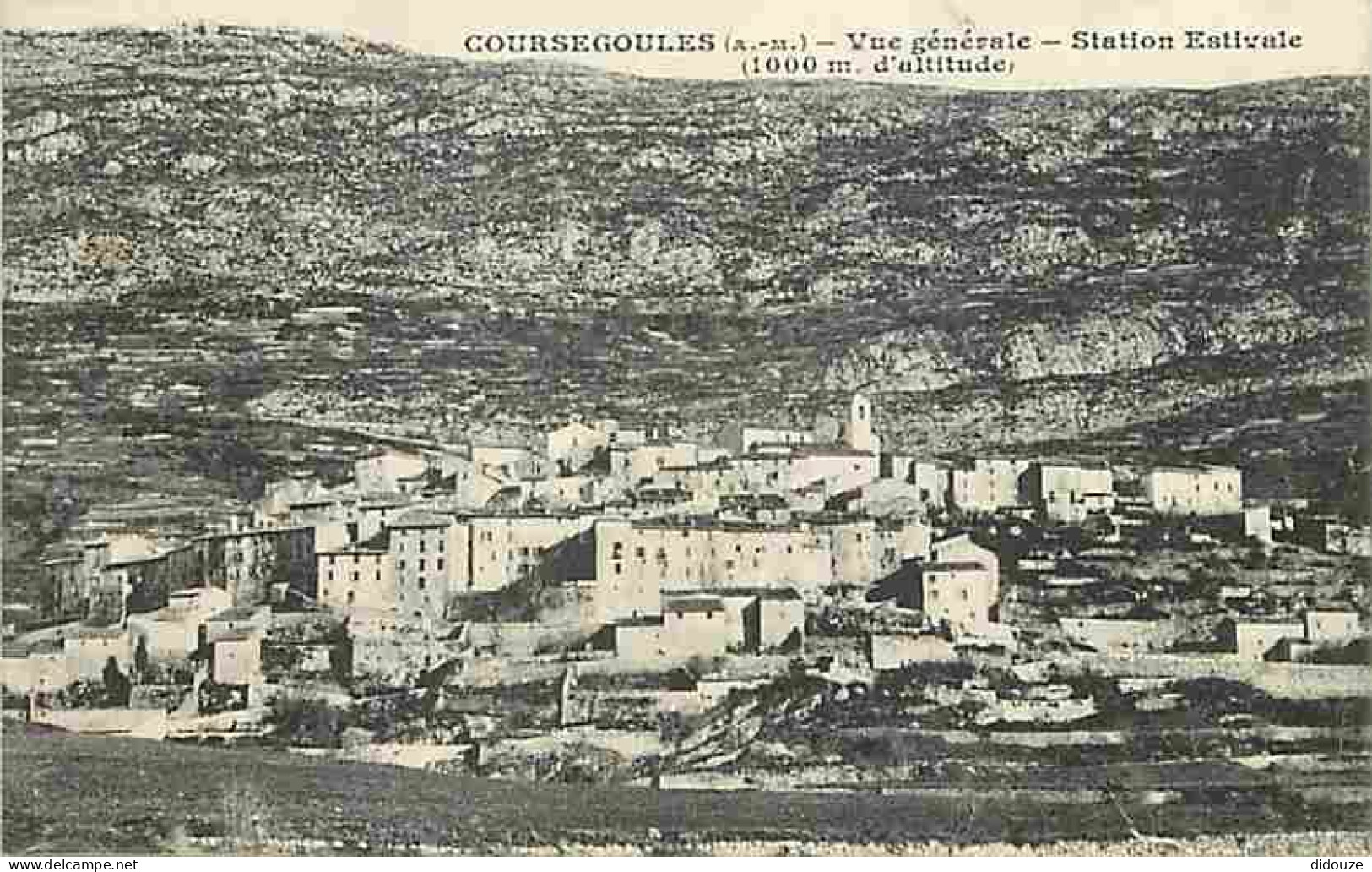 06 - Coursegoules - Vue Générale - CPA - Voir Scans Recto-Verso - Other & Unclassified