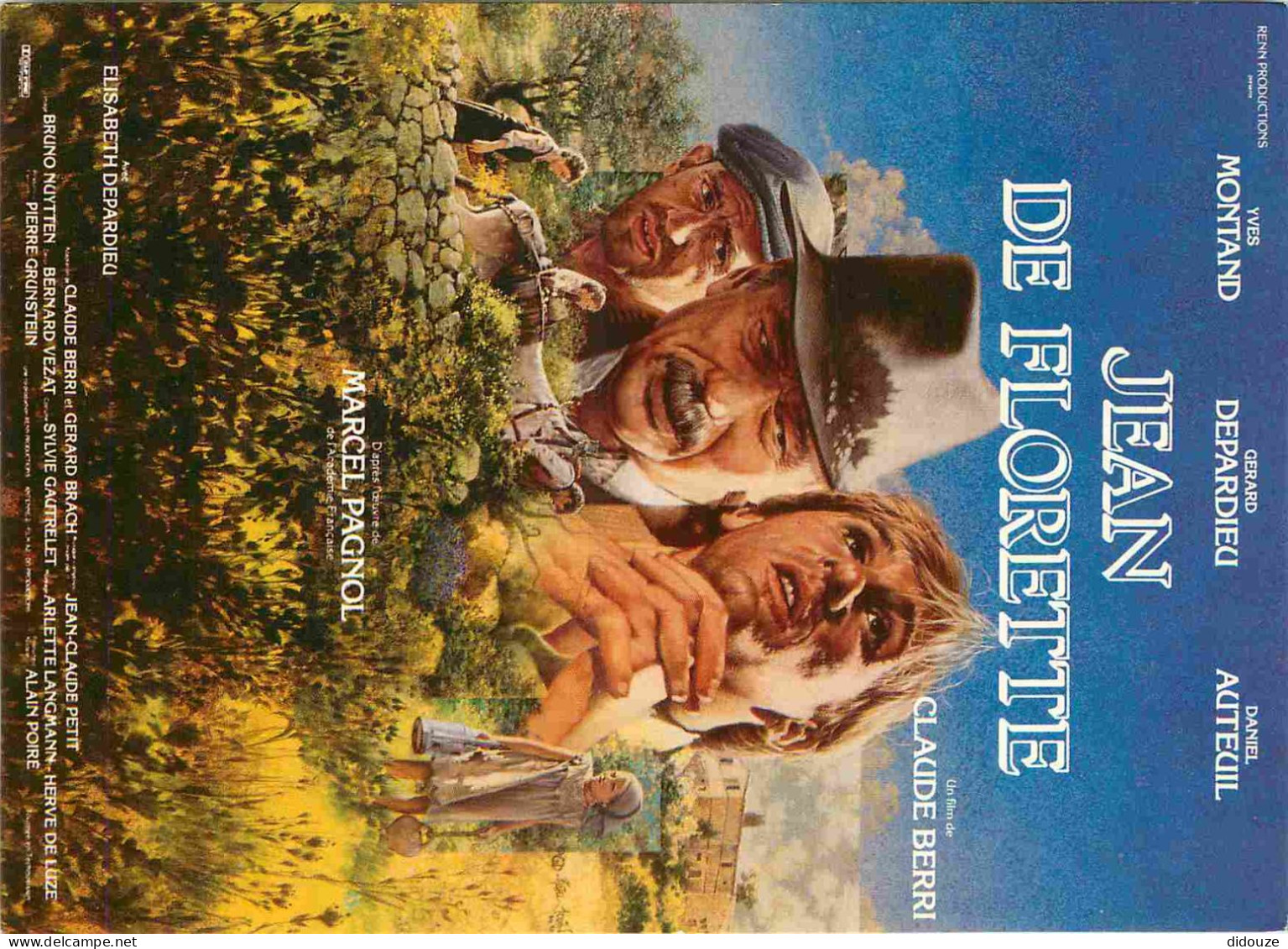 Cinema - Affiche De Film - Jean De Florette  De Marcel Pagnol - Yves Montand - Gérard Depardieu - Daniel Auteuil - CPM - - Affiches Sur Carte