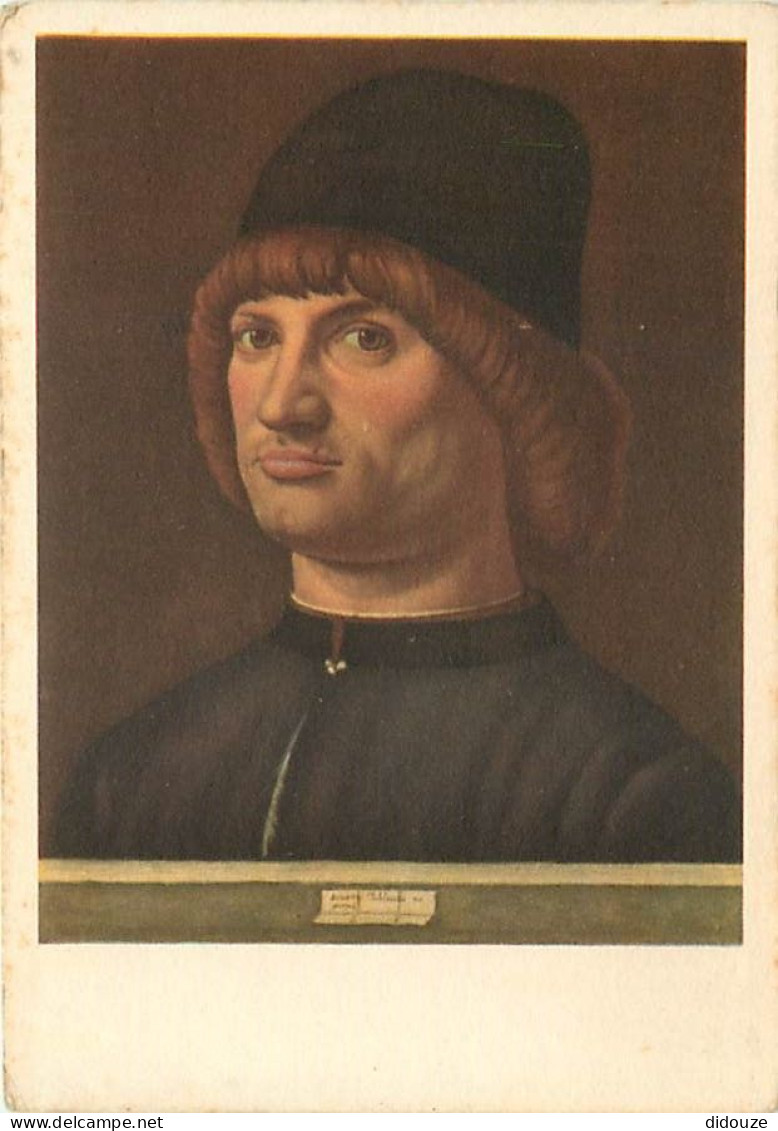 Art - Peinture - Antonello Di Giovanni Dit Antonello De Messine - Portrait D'homme Dit Le Condottiere - CPM - Voir Scans - Malerei & Gemälde