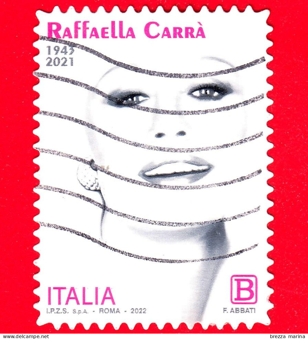 ITALIA - Usato - 2022 - Raffaella Carrà (1943 2021), Showgirl - B - 2021-...: Oblitérés