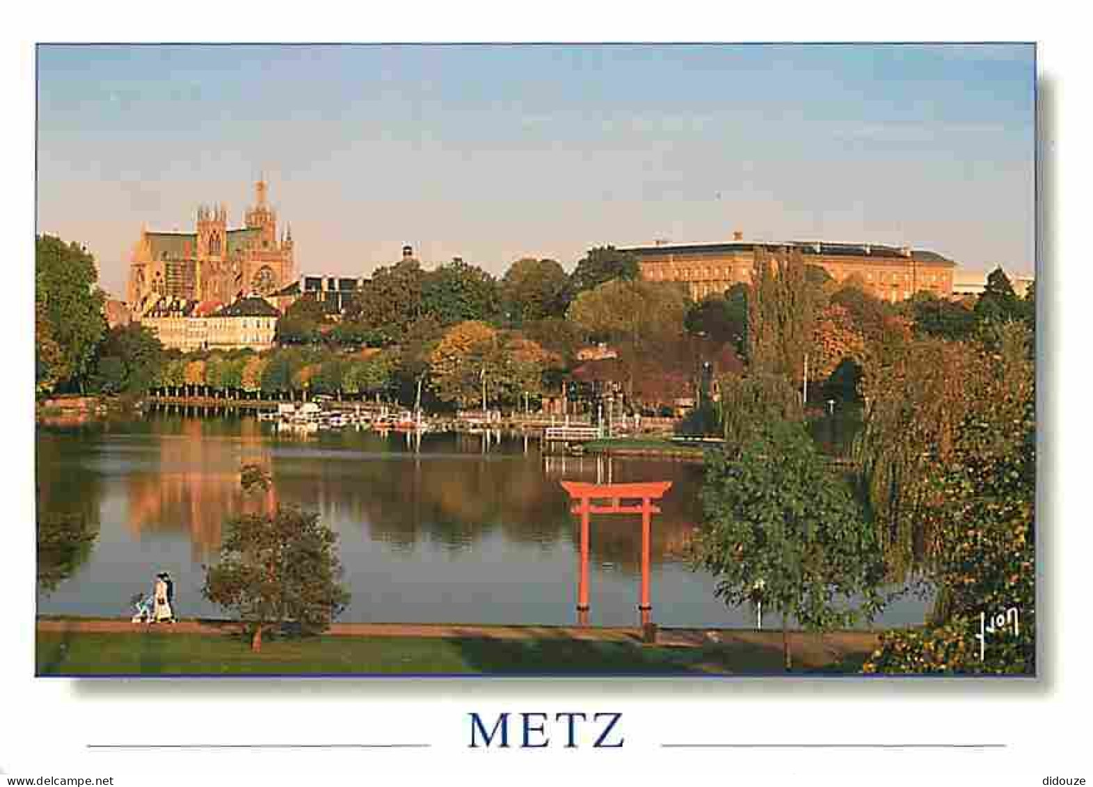 57 - Metz - La Cathédrale Saint Etienne - Le Plan D'eau - Carte Neuve - CPM - Voir Scans Recto-Verso - Metz