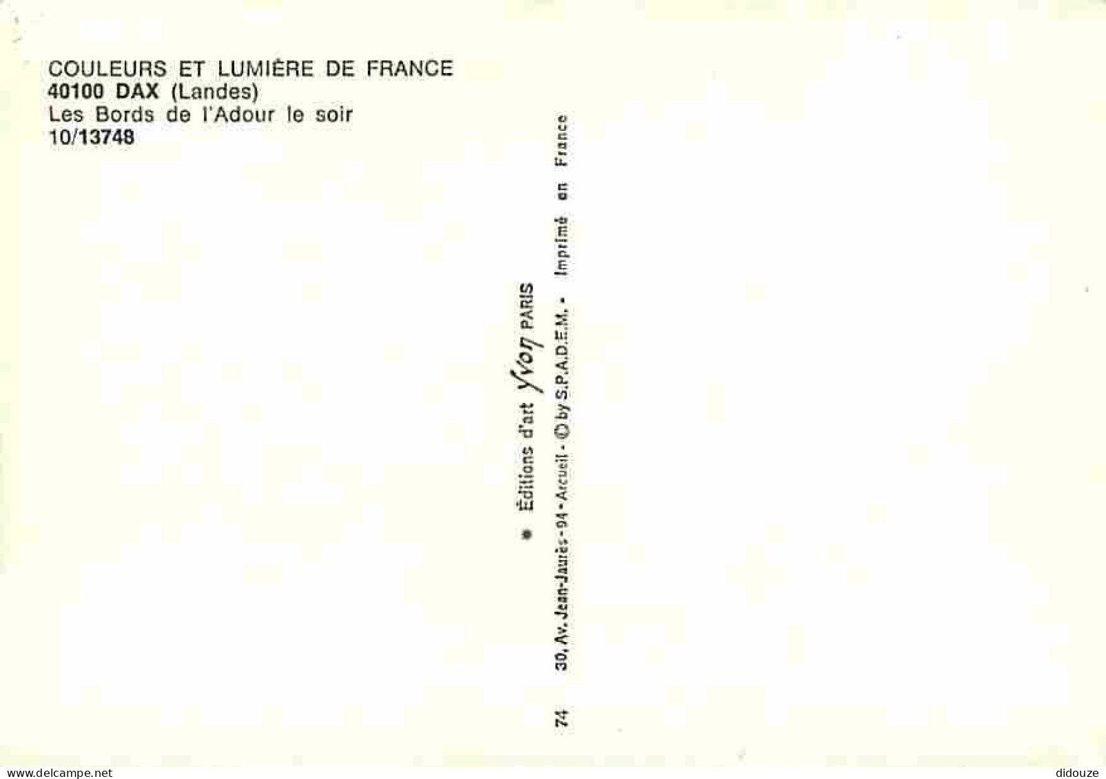 40 - Dax - Les Bords De L'Adour Le Soir - CPM - Voir Scans Recto-Verso - Dax