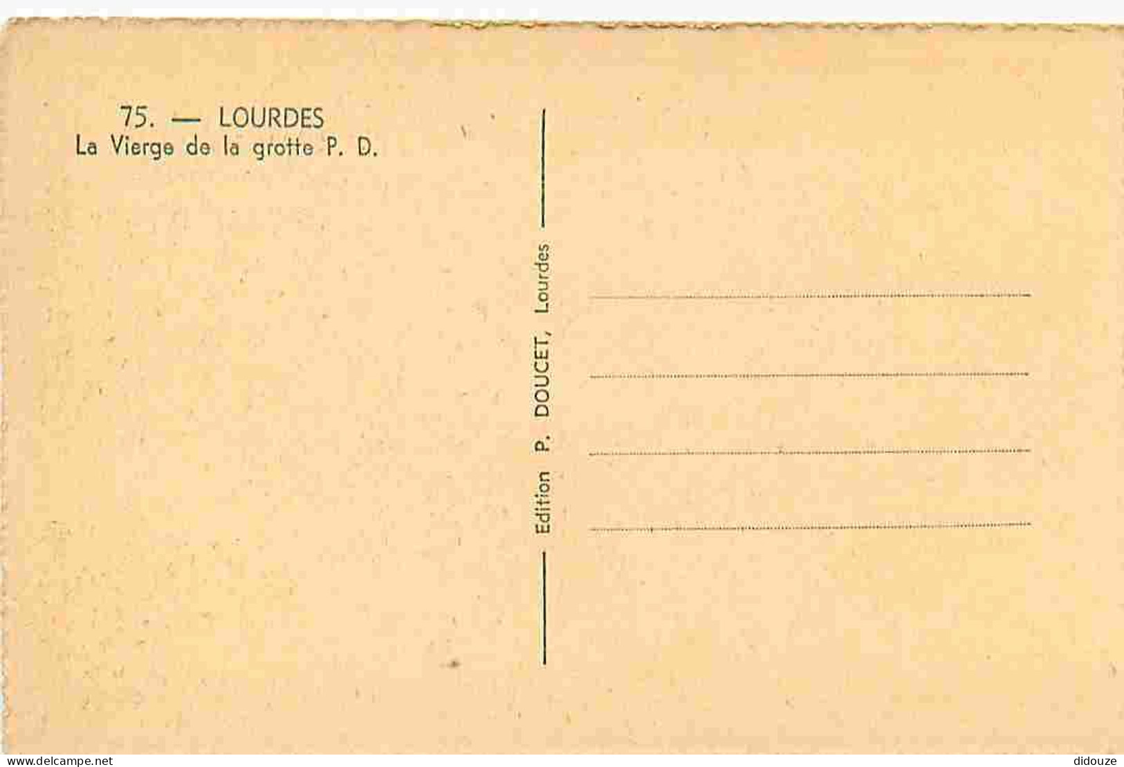 65 - Lourdes - Ville Connue Pour Son Pèlerinage Chrétien - CPA - Voir Scans Recto-Verso - Lourdes