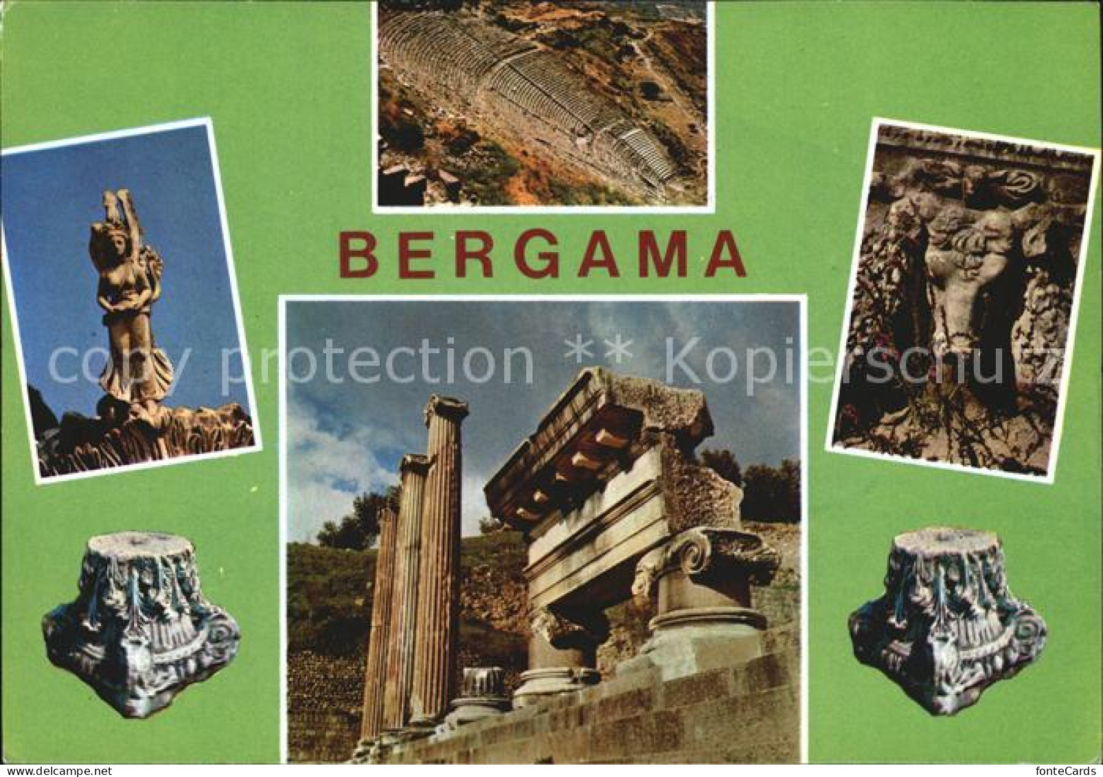 72409716 Bergama Izmir Ruinen Saeulen  Bergama Izmir - Turkey