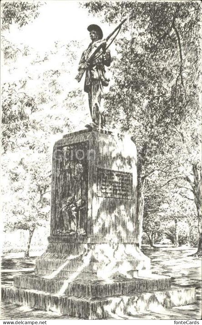 72409598 Elmira_New_York War Monument Kuenstlerkarte - Andere & Zonder Classificatie