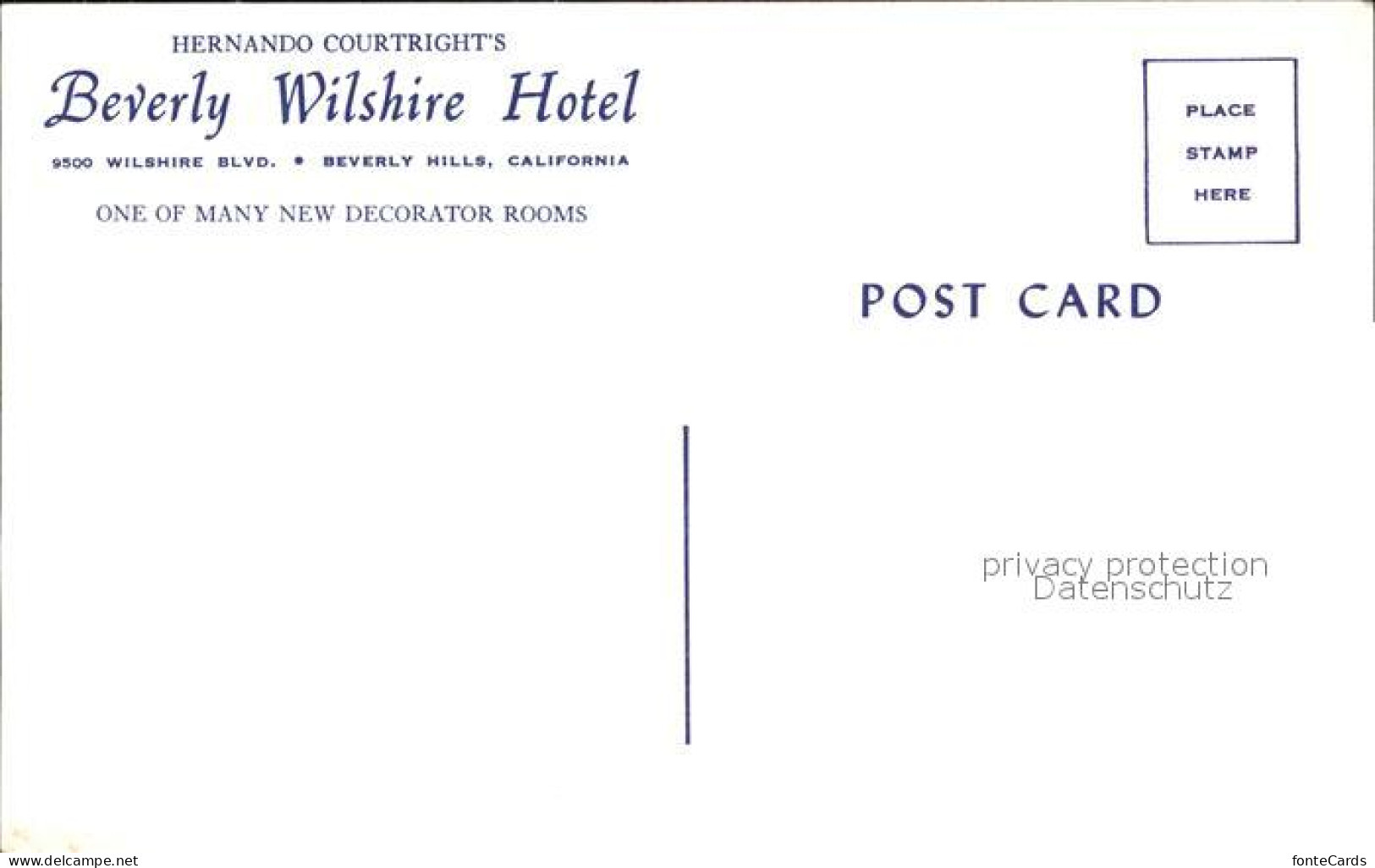 72409305 Beverly_Hills_California Beverly Wilshier Hotel Room - Andere & Zonder Classificatie