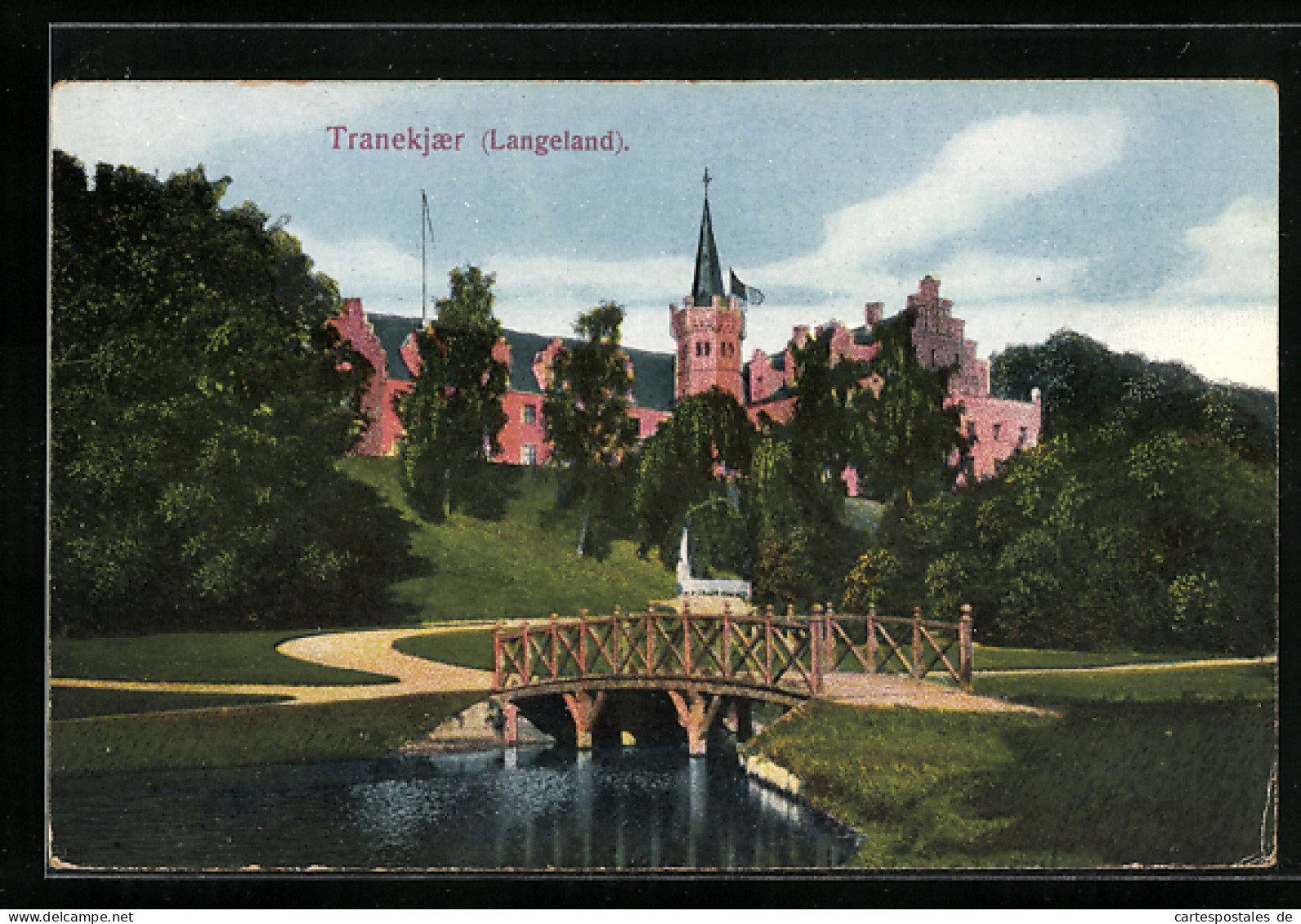 AK Tranekjaer, Blick Auf Das Schloss  - Dänemark