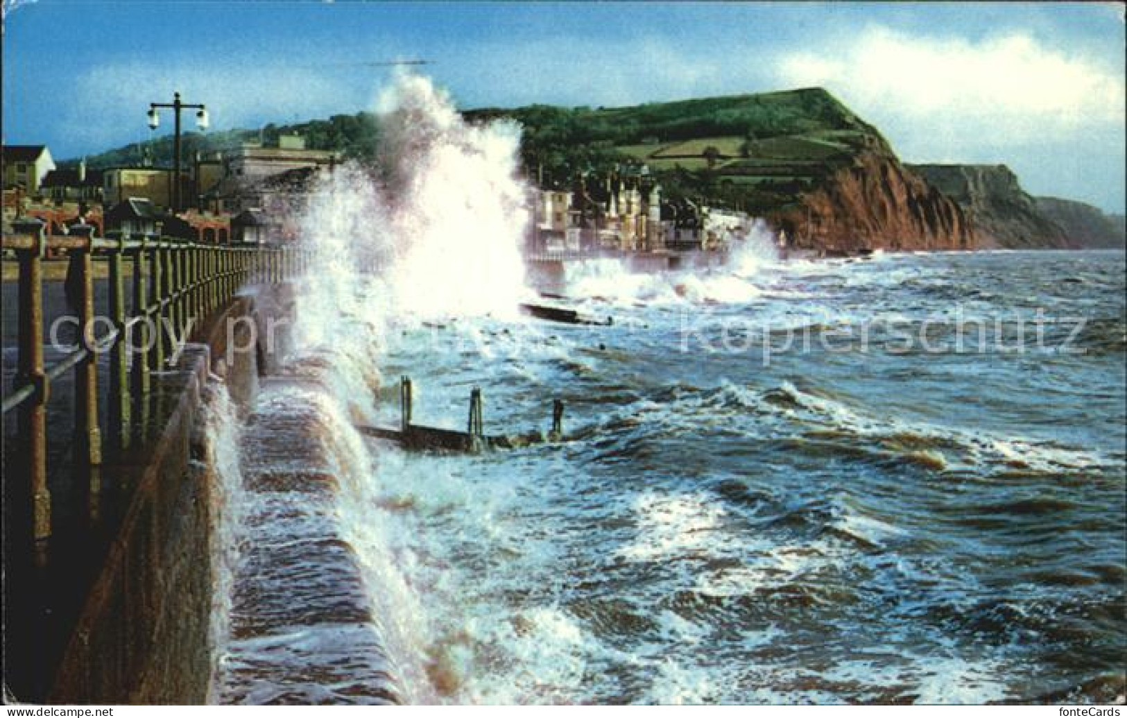 72396948 Sidmouth Town Rough Seas Sidmouth Town - Andere & Zonder Classificatie