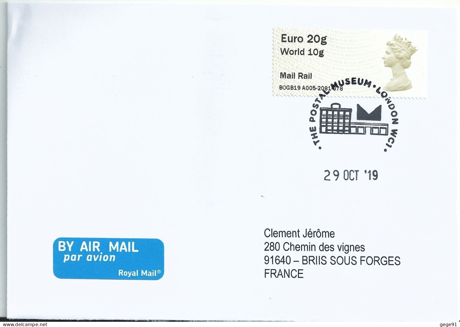 Vignette D'affranchissement IAR - ATM - Post & Go - Mail Rail - Post & Go Stamps