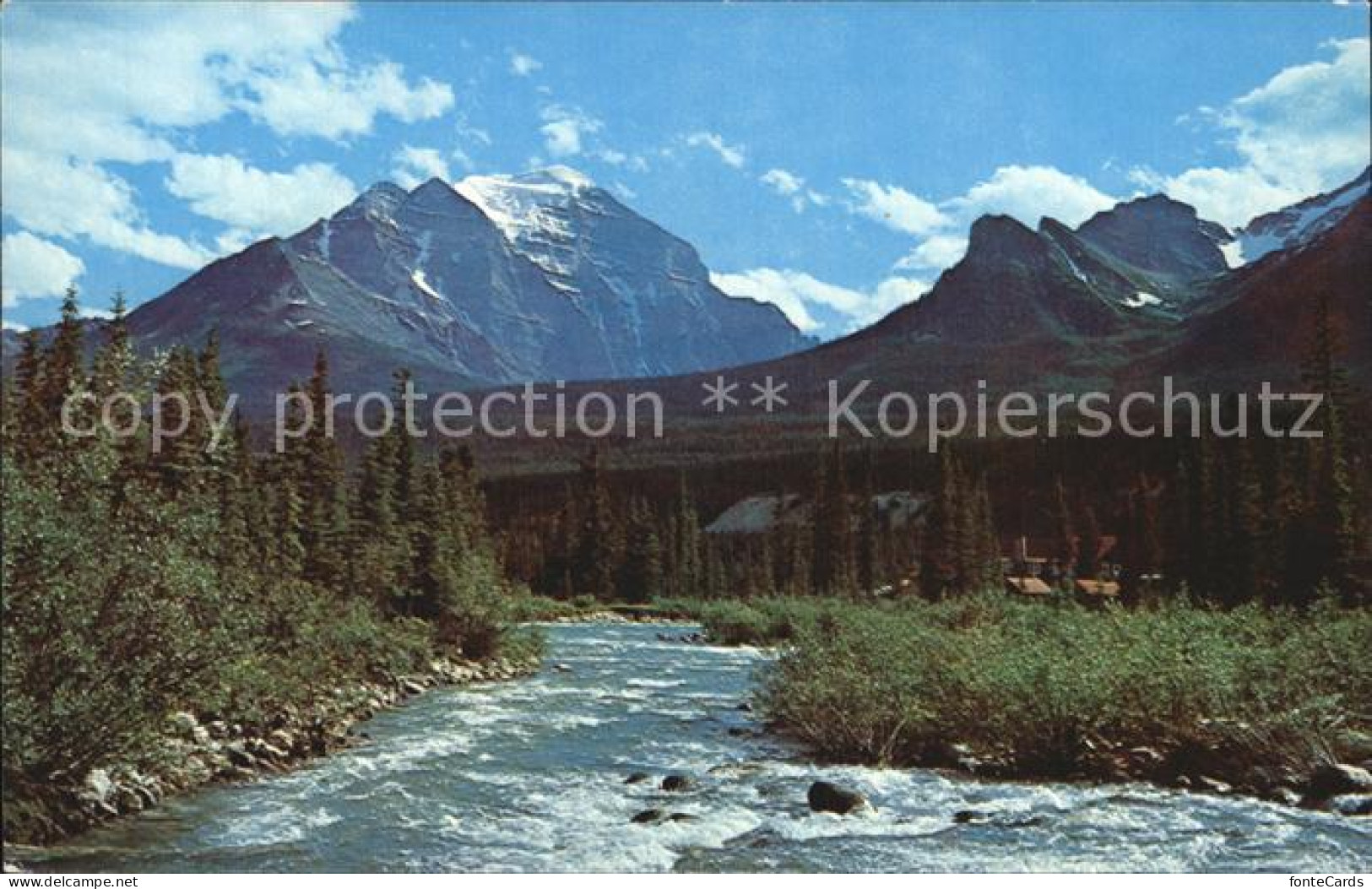 72396938 Canadian Rockies Pipestone River With Mount Temple Canadian Rockies - Unclassified