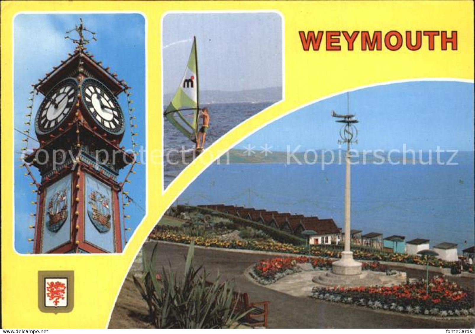 72391599 Weymouth Dorset The Clock Wind-surfing Greenhill Gardens  - Andere & Zonder Classificatie