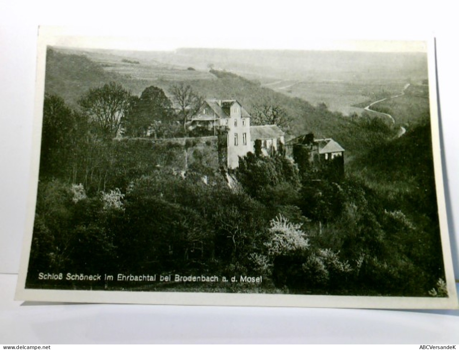 Brodenbach An Der Mosel. Alte Ansichtskarte / Postkarte S/w, Ungel. Ca 30 / 40ger Jahre ?. Blick über Ort, Mo - Autres & Non Classés