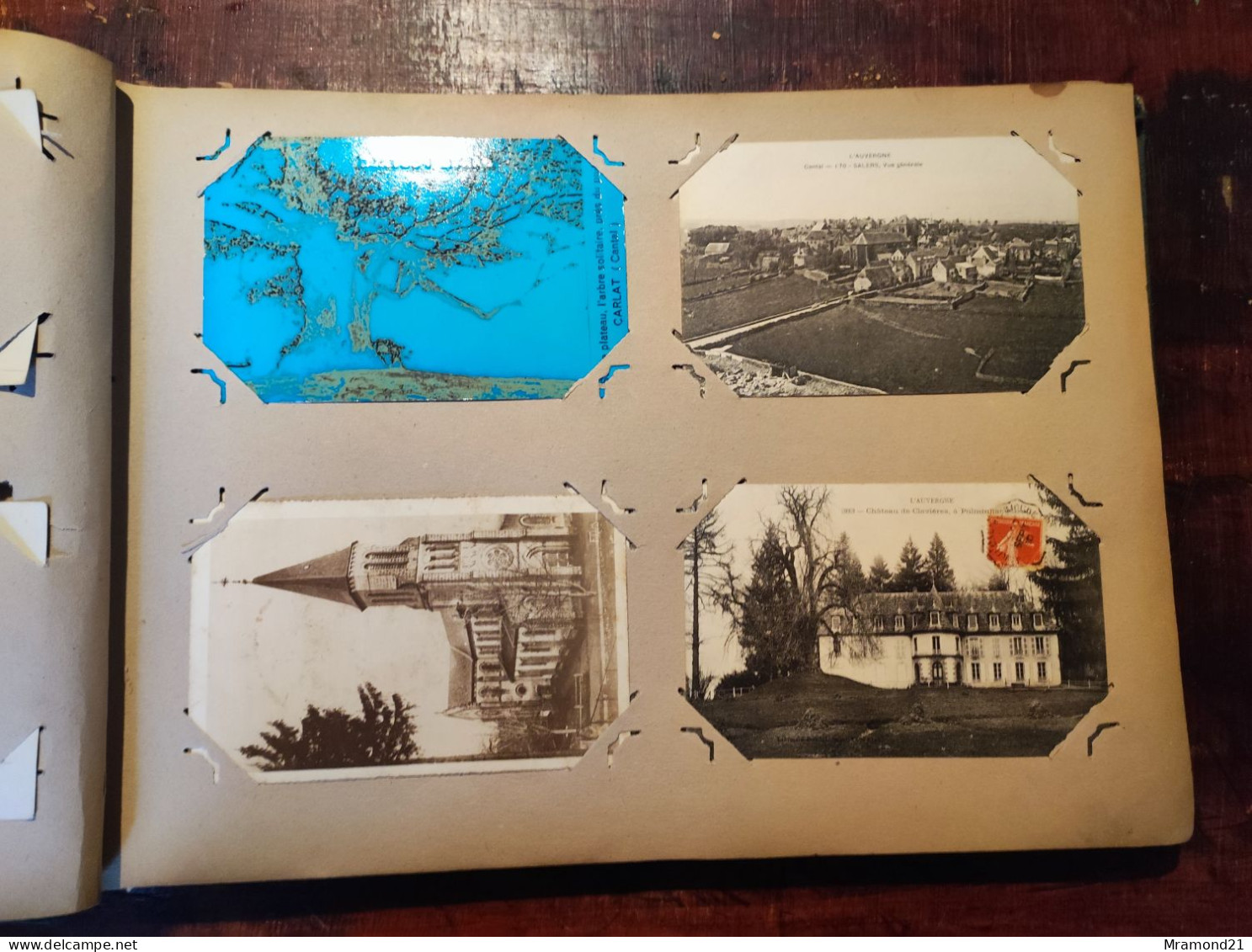 Lot De Quatre Cartes Postales Anciennes Du Cantal Condat,Salers Et Polminhacntagnes Les Deux Autres Cartes Sont Offertes - Altri & Non Classificati