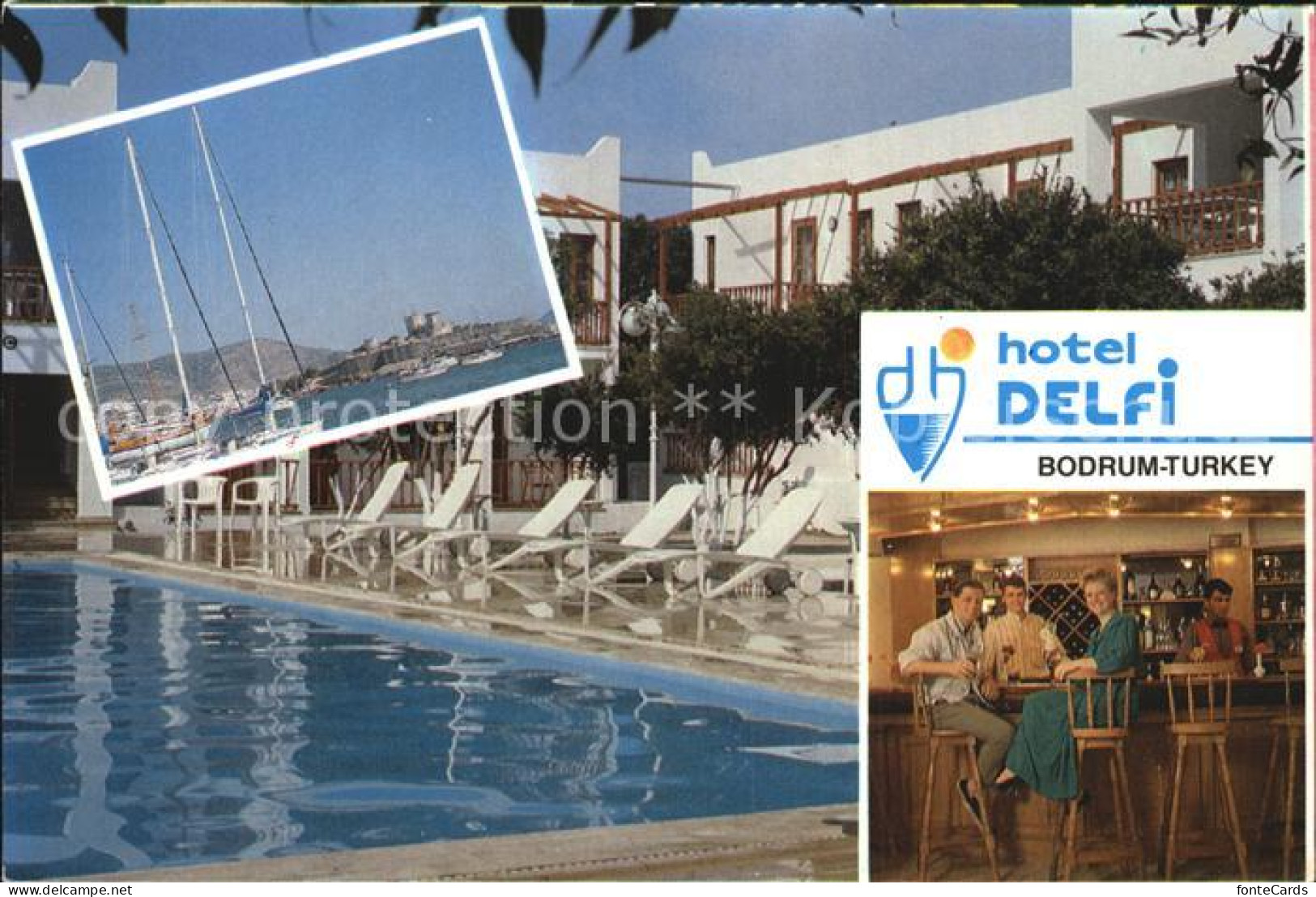 72479721 Bodrum Hotel Delfi Schwimmbad Bar Bodrum - Türkei