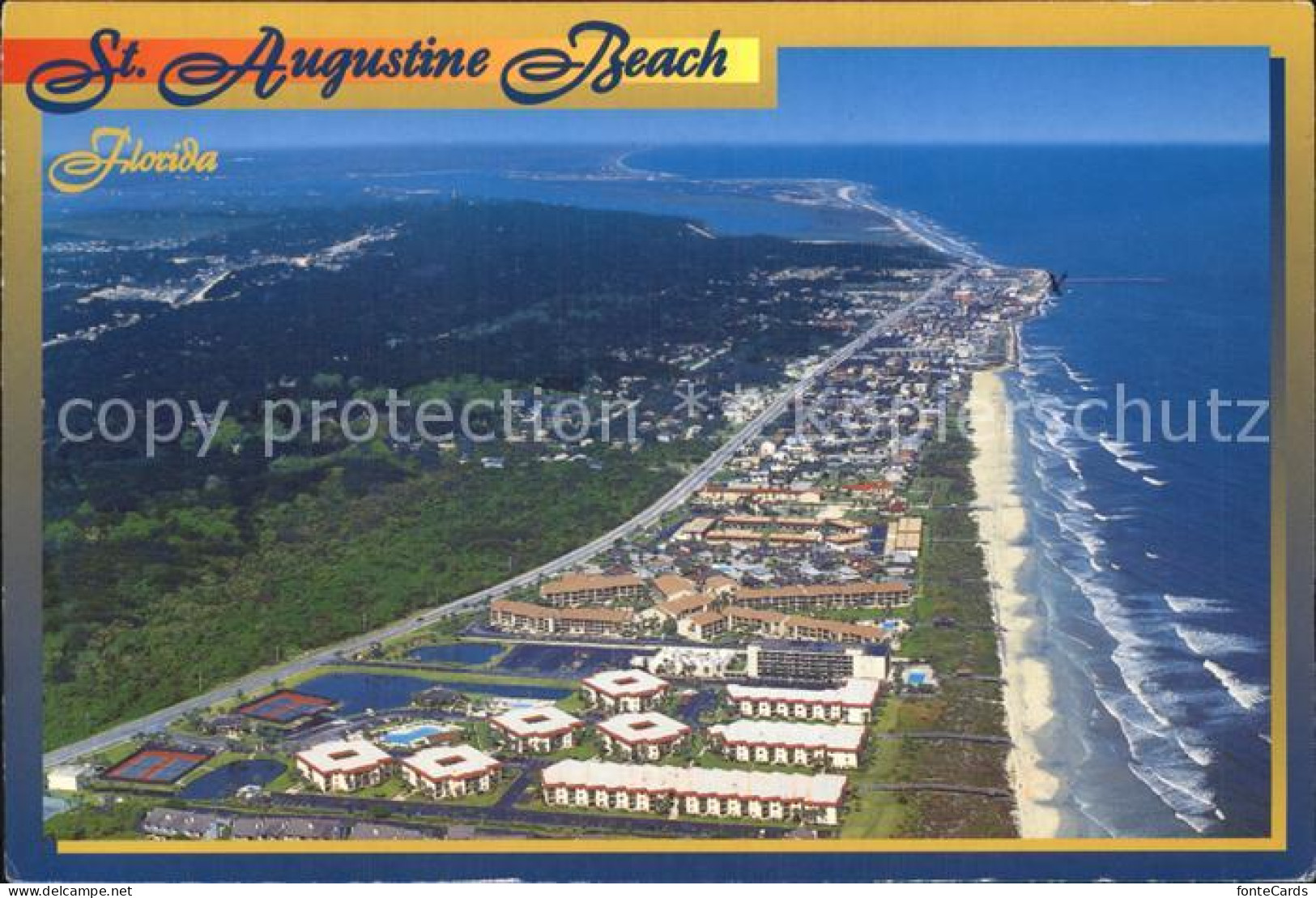 72469772 St_Augustine_Beach Aerial View - Other & Unclassified