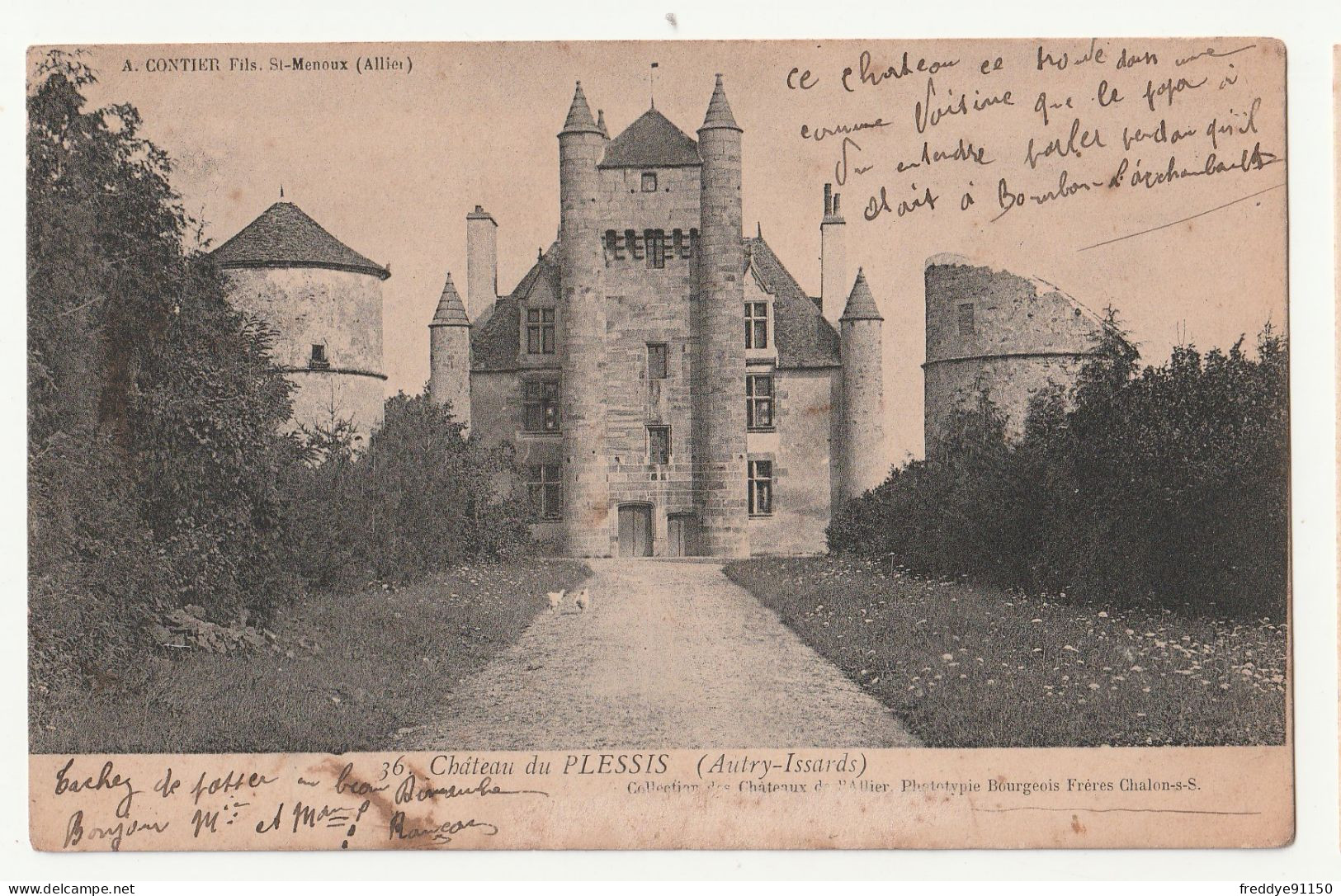 03 . Autry Issards . Le Château Du Plessis .  - Otros & Sin Clasificación
