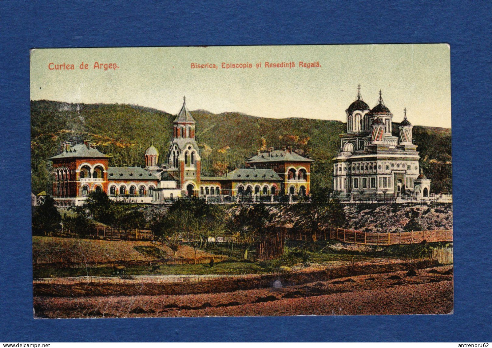 POSTCARD-ROMANIA-1911-RESEDINTA-REGALA-CURTEA-DE-ARGES-SEE-SCAN - Roumanie