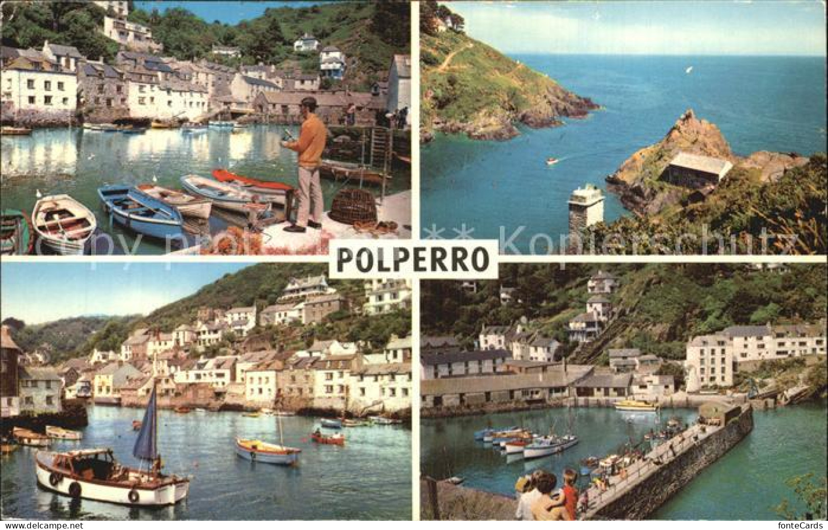 72462167 Polperro Cornwall Hafenpartien Seepanorama Polperro Cornwall - Sonstige & Ohne Zuordnung