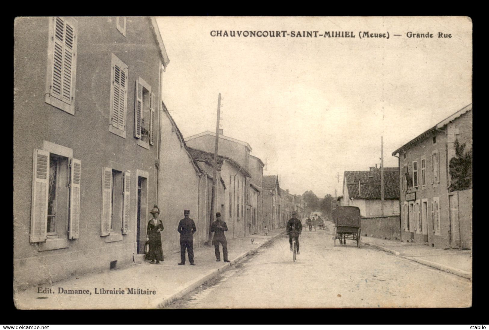 55 - CHAUVONCOURT-ST-MIHIEL - GRANDE RUE - EDITEUR DAMANCE - Autres & Non Classés