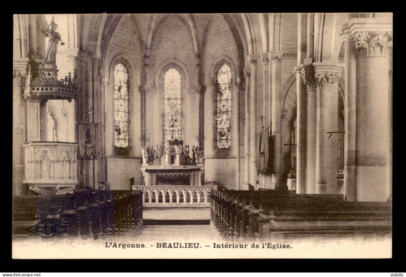 55 - BEAULIEU - INTERIEUR DE L'EGLISE - EDITEUR P. MICHEL - Other & Unclassified