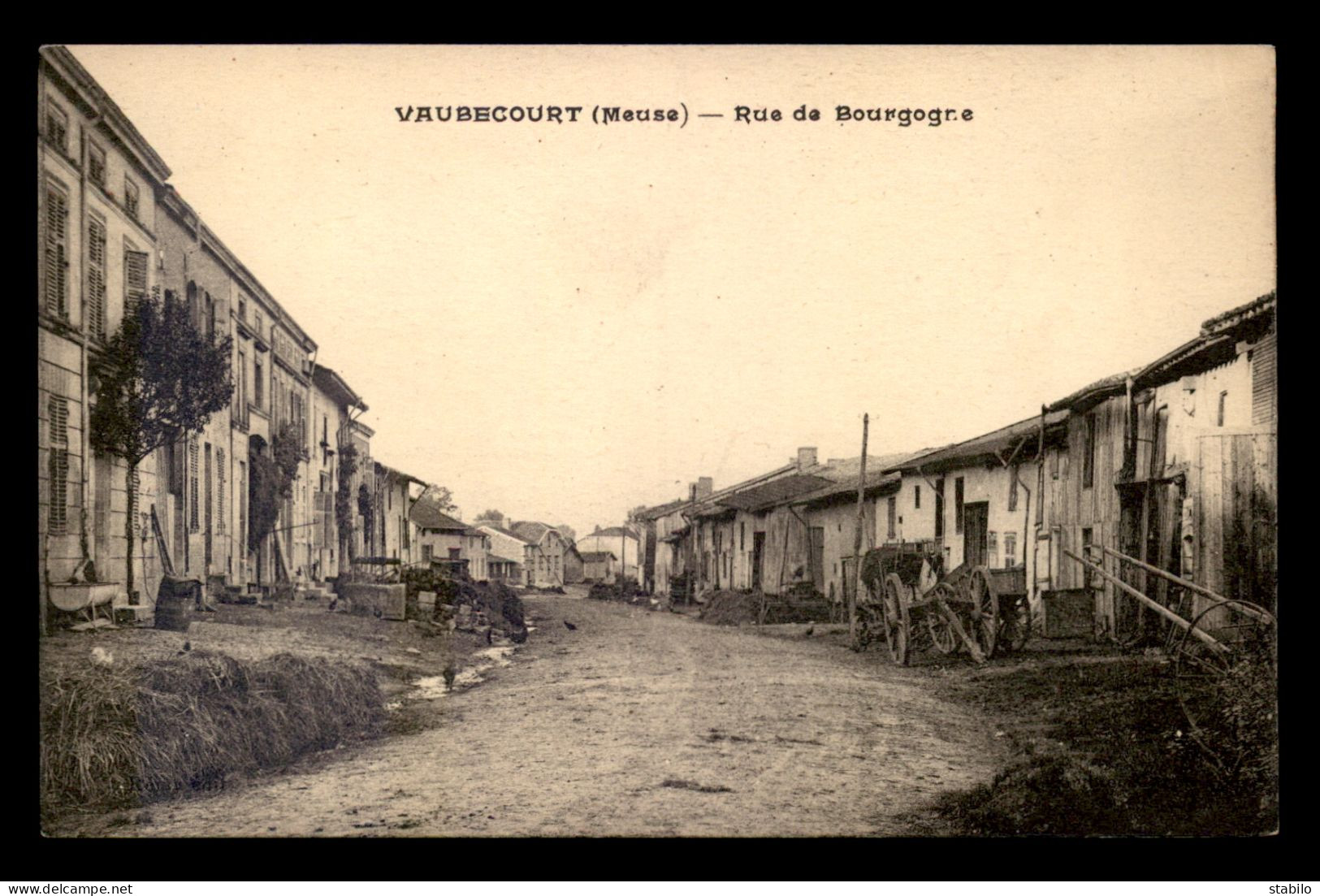 55 - VAUBECOURT - RUE DE BOURGOGNE - SANS EDITEUR - Altri & Non Classificati