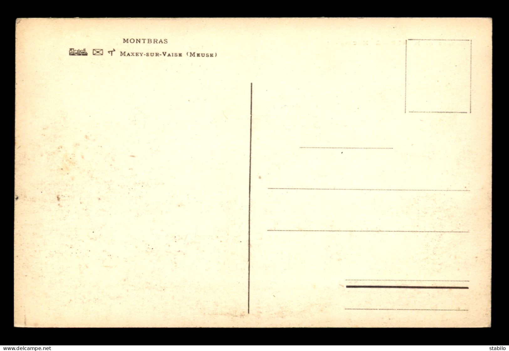 55 - MONTBRAS - LE CHATEAU - SANS EDITEUR - Sonstige & Ohne Zuordnung