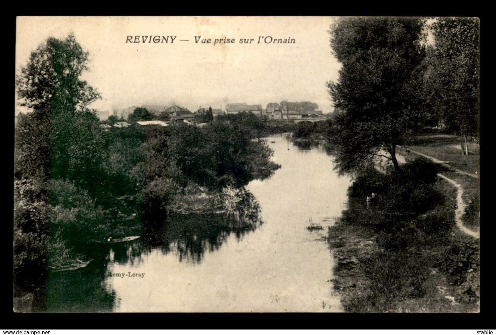 55 - REVIGNY-SUR-ORNAIN - VUE PRISE SUR L'ORNAIN - EDITEUR REMY LERAY - Revigny Sur Ornain