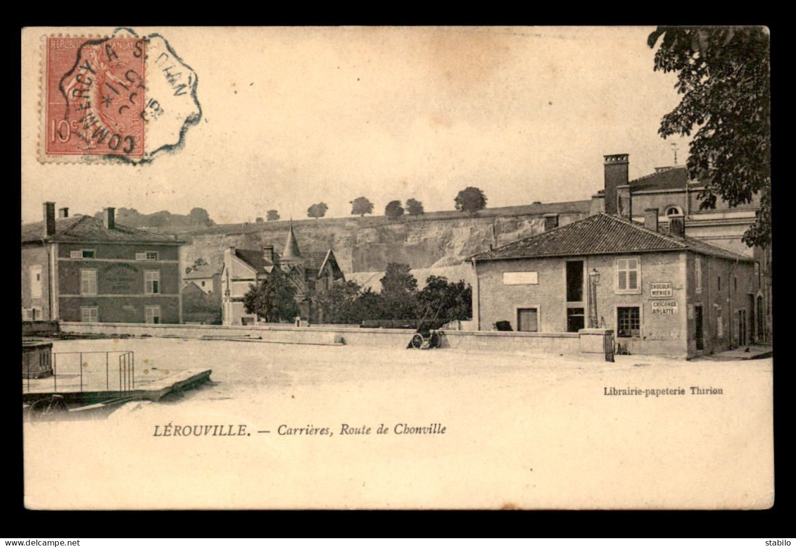 55 - LEROUVILLE - CARRIERES, ROUTE DE CHONVILLE - EDITEUR THIRION - Lerouville