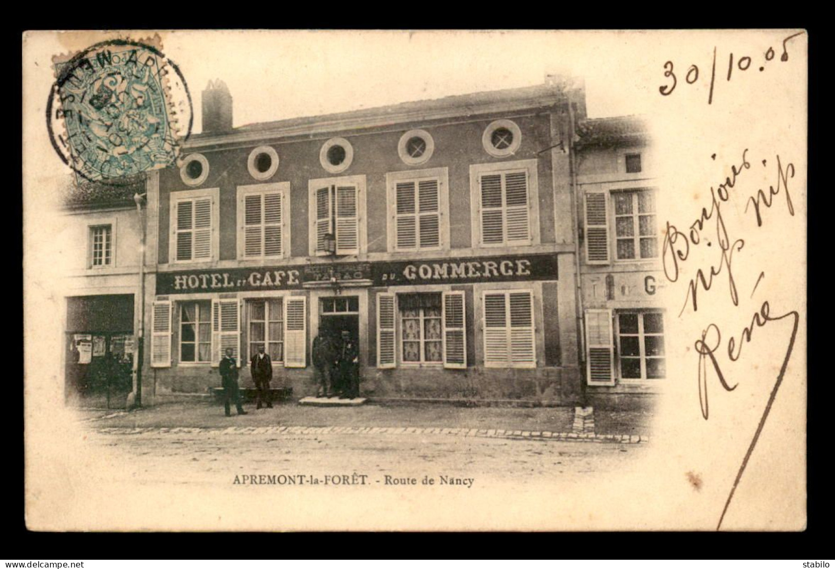 55 - APREMONT-LA-FORET - ROUTE DE NANCY - HOTEL-CAFE DU COMMERCE - SANS EDITEUR - Andere & Zonder Classificatie