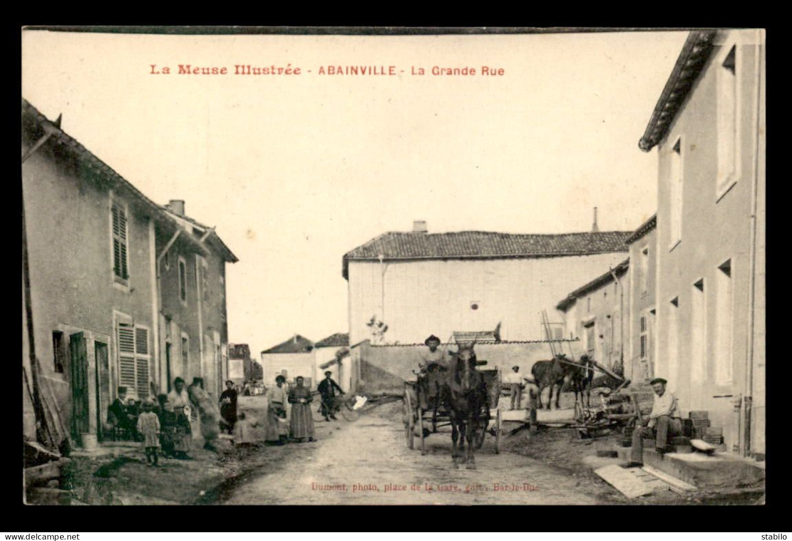 55 - ABAINVILLE - LA GRANDE RUE - EDITEUR DUMONT - Autres & Non Classés