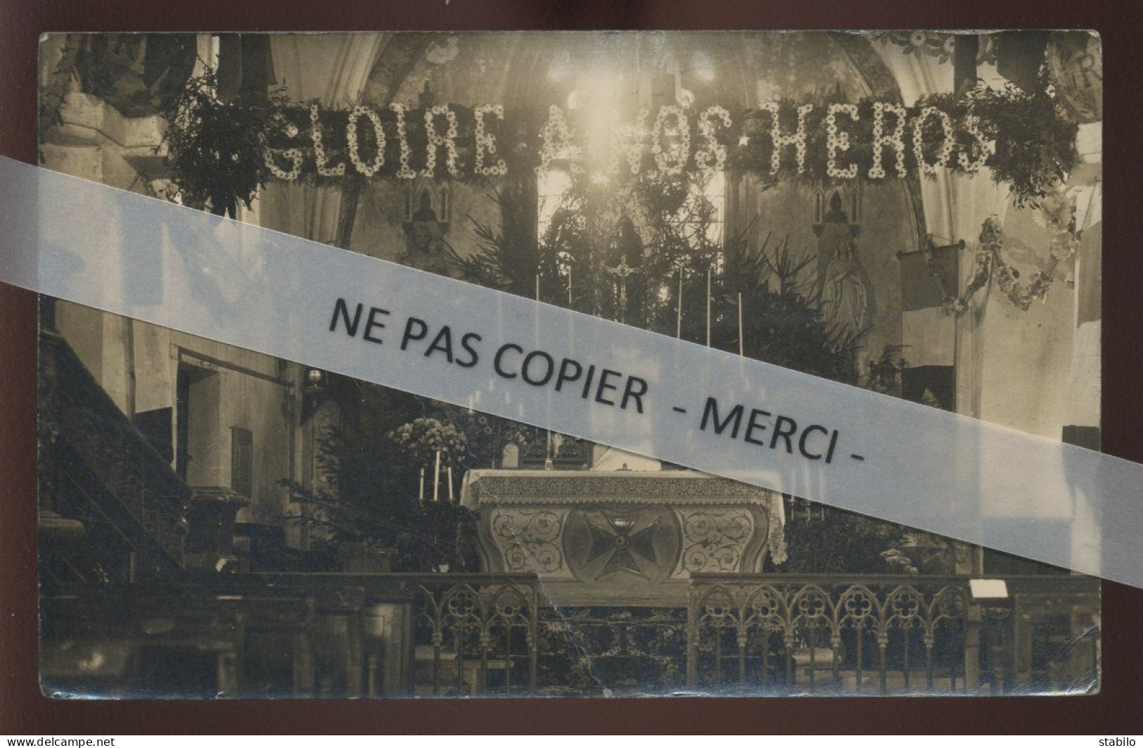 55 - SAVONNIERES-EN-PERTHOIS - CEREMONIE RELIGIEUSE - CARTE PHOTO ORIGINALE - VOIRL'ETAT - Autres & Non Classés