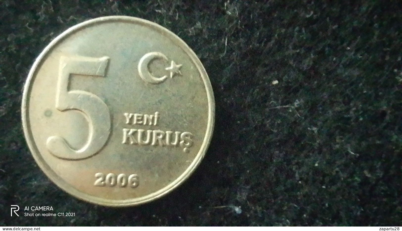 TÜRKİYE-2006--       -5      KURUŞ            VF - Turquia