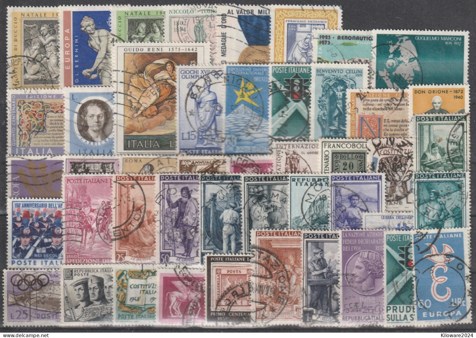 Italien: Lot Mit Versch. Werten,  Gestempelt.  (072) - Lots & Kiloware (mixtures) - Max. 999 Stamps