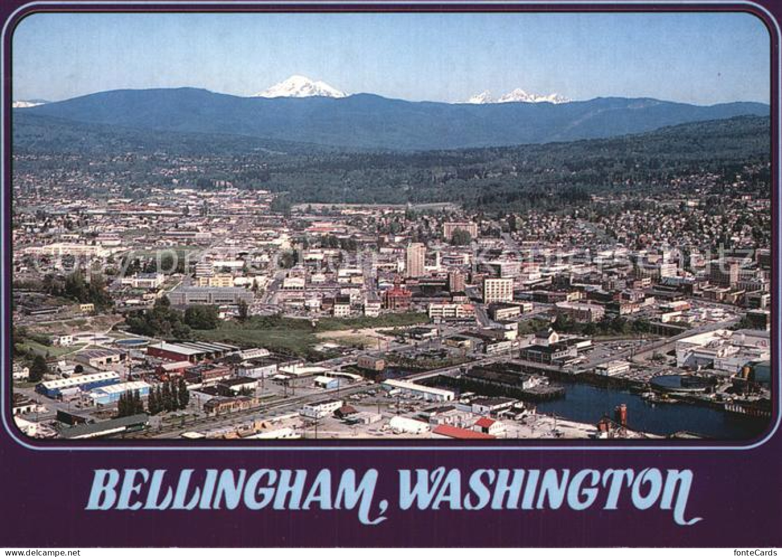 72459949 Bellingham_Washington City Mit Mt Baker Fliegeraufnahme - Autres & Non Classés