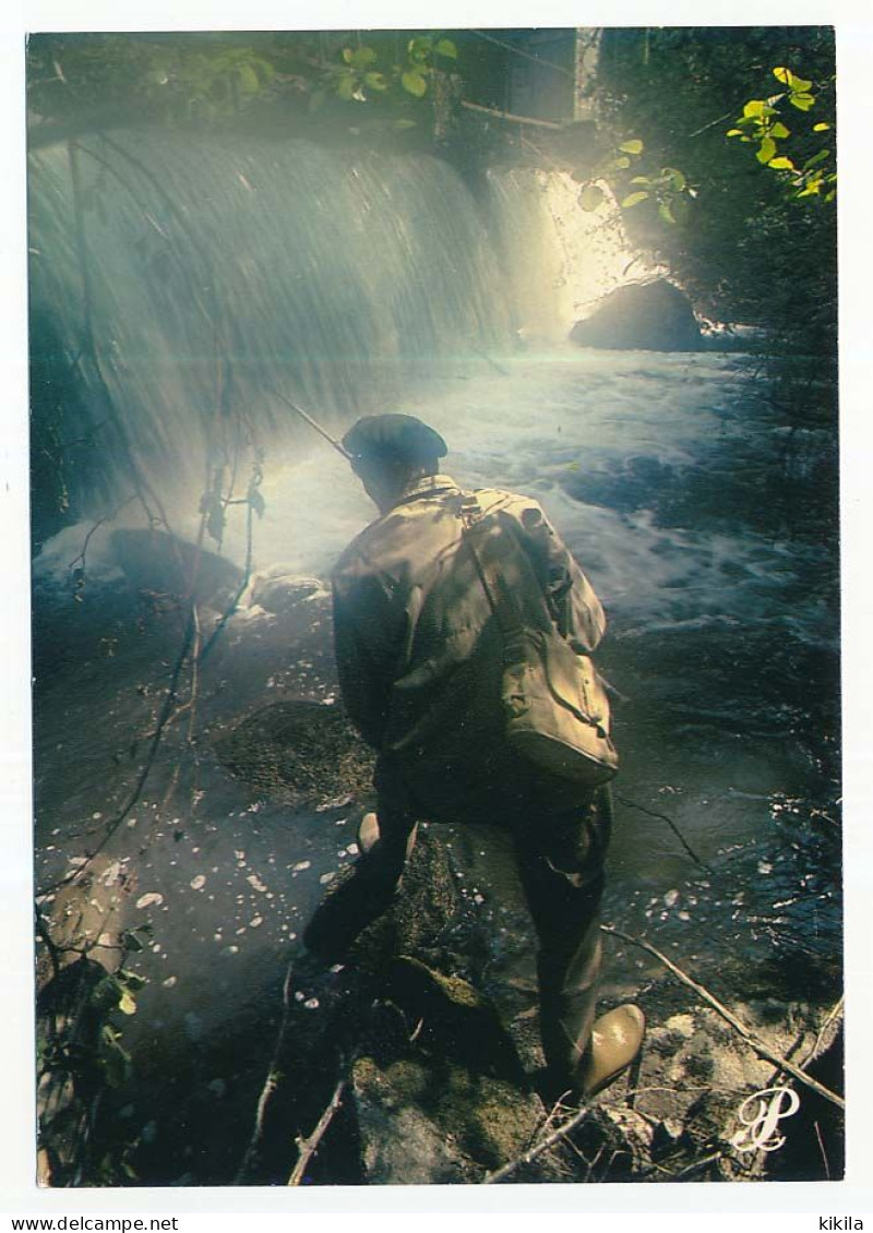 CPSM / CPM 10.5 X 15 Prestige ROUERGUE  Pêcheur à La Ligne Au Pied D'une Cascade - Autres & Non Classés