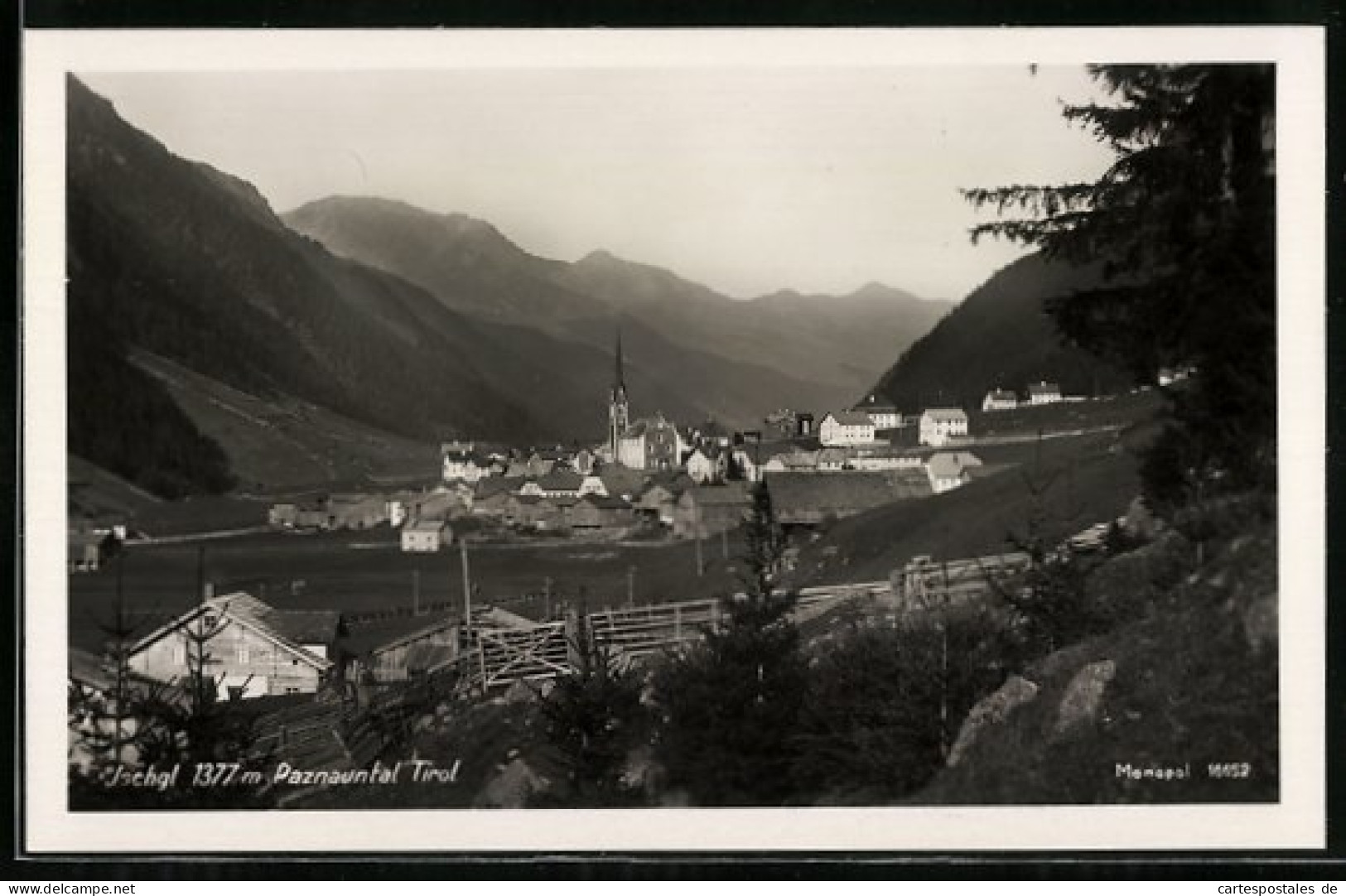 AK Ischgl /Paznautal, Teilansicht Mit Kirche  - Otros & Sin Clasificación