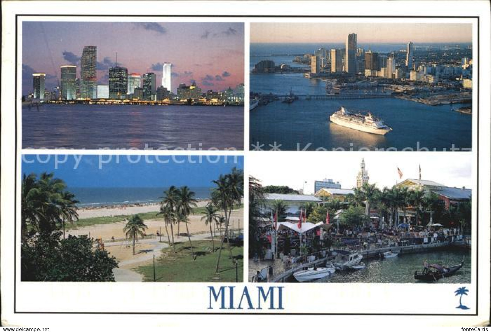 72457434 Miami_Florida Hafen Strand Stadtansichten - Autres & Non Classés