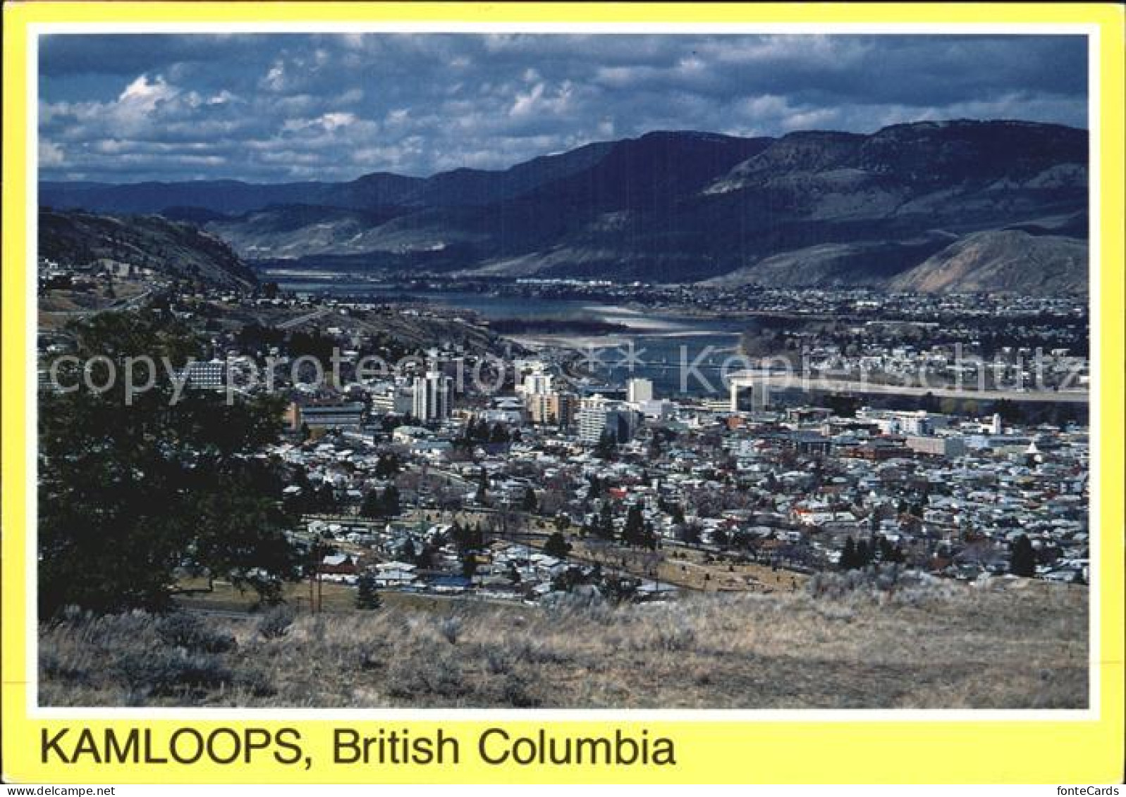 72457255 Kamloops Panorama Thompson River Mountains Kamloops - Unclassified