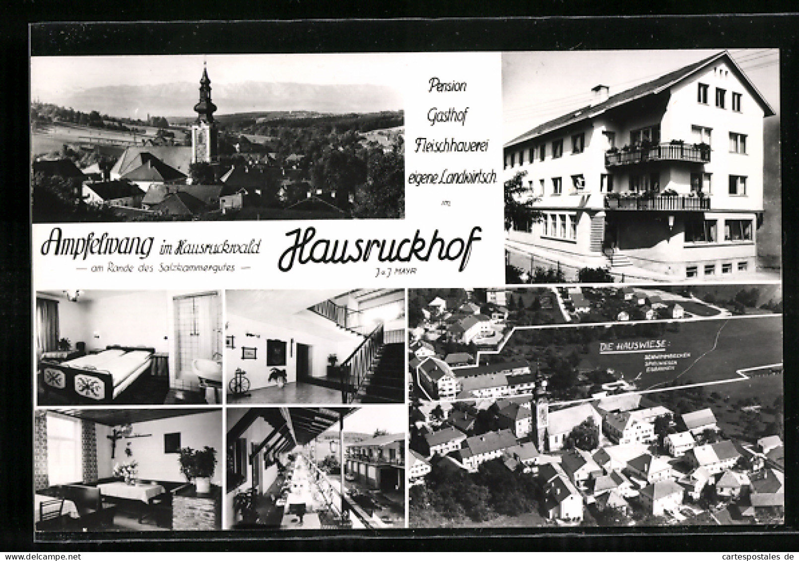 AK Ampflwang Im Hausruckwald, Salzkammergut, Pension-Gasthof Hausruckhof, Innenansichten  - Other & Unclassified