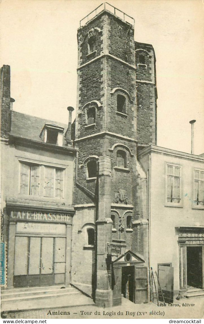 Top Promotion 2 Cpa 80 AMIENS. Tour Du Logis Du Roi 1922 Et Cathédrale 1916 - Amiens